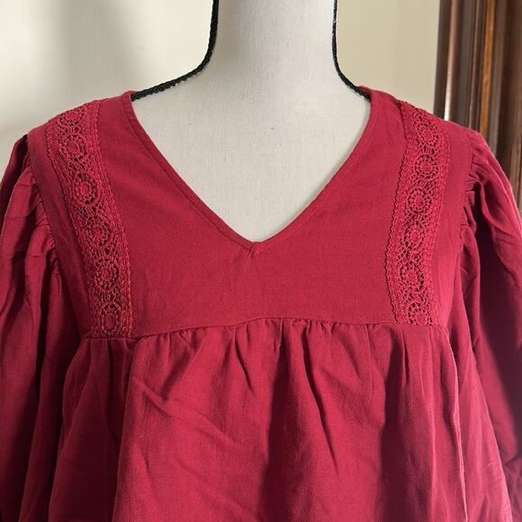 Loveriche | Boho Long Sleeve Top Size S NWT - Picture 2 of 8